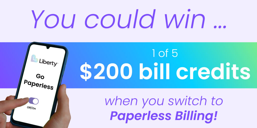 Paperless Billing Contest Liberty Utilities